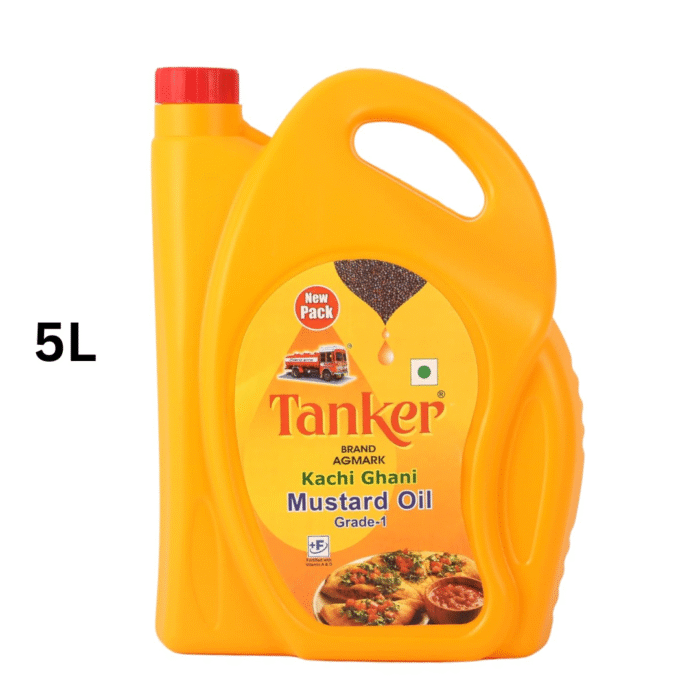 TANKER BRAND KACHI GHANI MUSTARD OIL GRADE-1 CAN 5 L